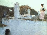 John Singer Sargent View of Capri painting
